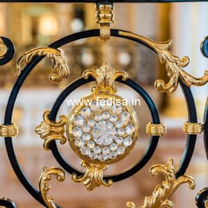 Luxury Brass Railing With Intricate Detailing Round Railing Design