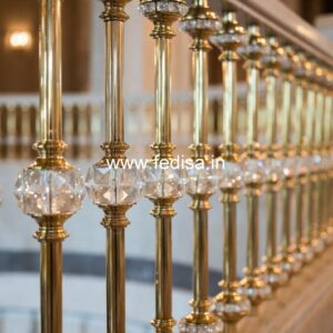Brass Railing Design For Stylish Home Decor Iron Staircase For Terrace