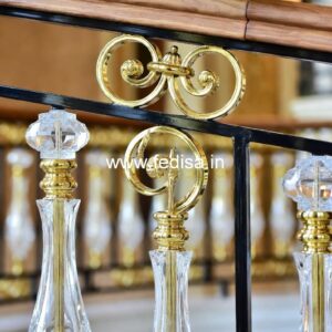 Elegant Brass Handrail Design For Premium Spaces Steel Railing Designs Grill Price