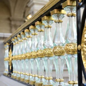 Luxury Brass Balcony Railing With Elegant Finish Floor Railing Design