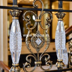 Premium Brass Balcony Railing For Designer Interiors Jeena Railing Design