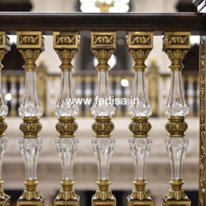 Designer Brass Staircase Railing For Villas Modern Railing Design For House Front