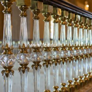 Luxury Brass Balcony Railing For Modern Architecture Modern Steel Stair Railing Design