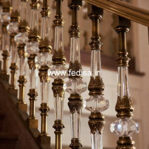 Brass Staircase Railing Design With Elegant Touch Steel Jina Design