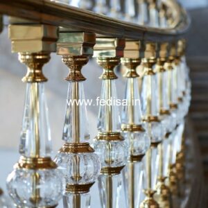 Luxury Brass Balcony Railing With Classic Style Front Railing Design Steel