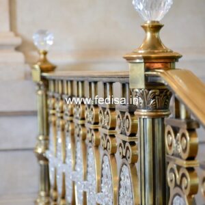 Brass Balcony Railing Design For Contemporary Interiors Stainless Steel Handrail Design