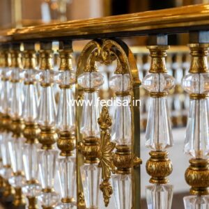 Modern Brass Balcony Railing With Elegant Appeal Balcony Cement Design