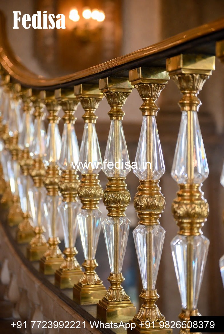 Premium Brass Balcony Railing With Elegant Look Tafan Glass Railing Design