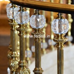 Modern Brass Staircase Railing For Interior Projects Wooden Railing Designs For Duplex Home