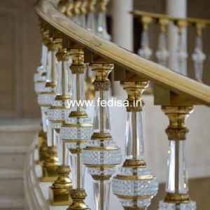 Brass Balcony Railing Design With Premium Style Roof Steel Railing Design