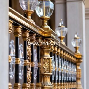Decorative Brass Handrail Design For Luxury Homes Pipe Ki Railing