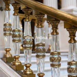 Designer Brass Balcony Railing For Stylish Homes Simple Handrail Design