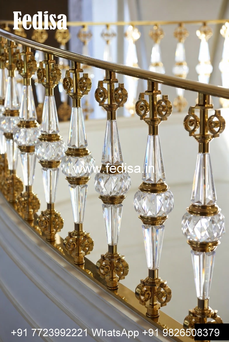 Decorative Brass Balcony Railing For Elegant Homes Steel Sidhi Design