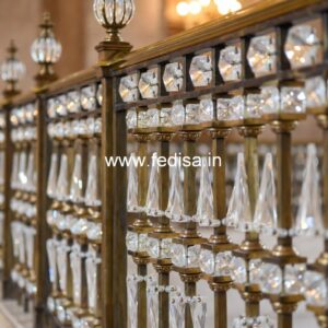 Antique Brass Balcony Railing With Designer Look Stainless Handrail Design