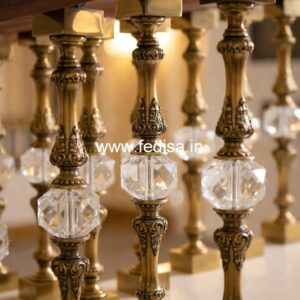 Stylish Brass Balcony Railing With Luxury Appeal Modern Outdoor Stair Railing