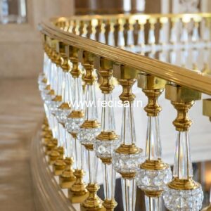 Decorative Brass Staircase Railing For Interior Design Modern Cement Railing Design