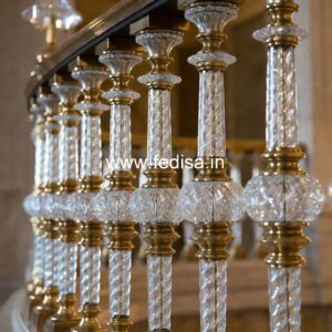 Handcrafted Brass Railing Design For Villas