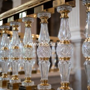 Modern Brass Railing Design With Stylish Finish