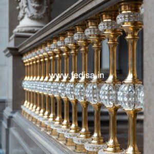 Stylish Brass Railing Design For Home Decor