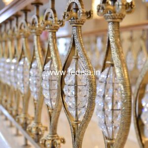 Traditional Brass Railing Design With Carving Work