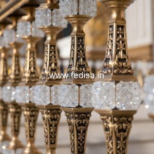 High-end Brass Staircase Railing Design