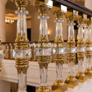 Modern Brass Staircase Railing Design Ideas