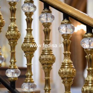 Stylish Brass Railing Design For Interior Decor