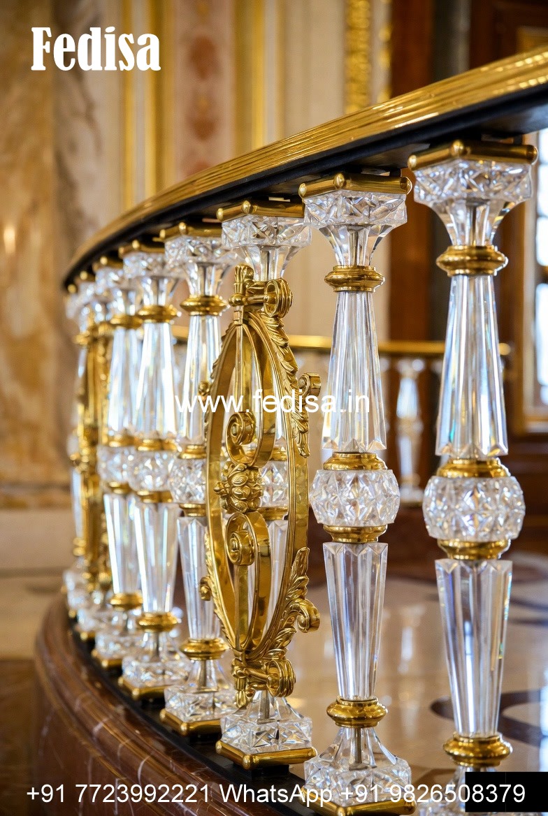 Classic Brass Staircase Design For Luxury Homes Top Railing Design