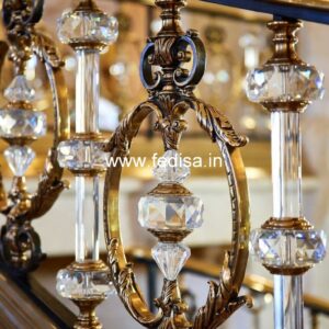 Brass Staircase Railing Design With Glass Panels Jina Railing Design Steel