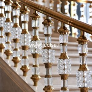 Custom Brass Staircase Railing Design For Homes Ss Pipe Grill Design