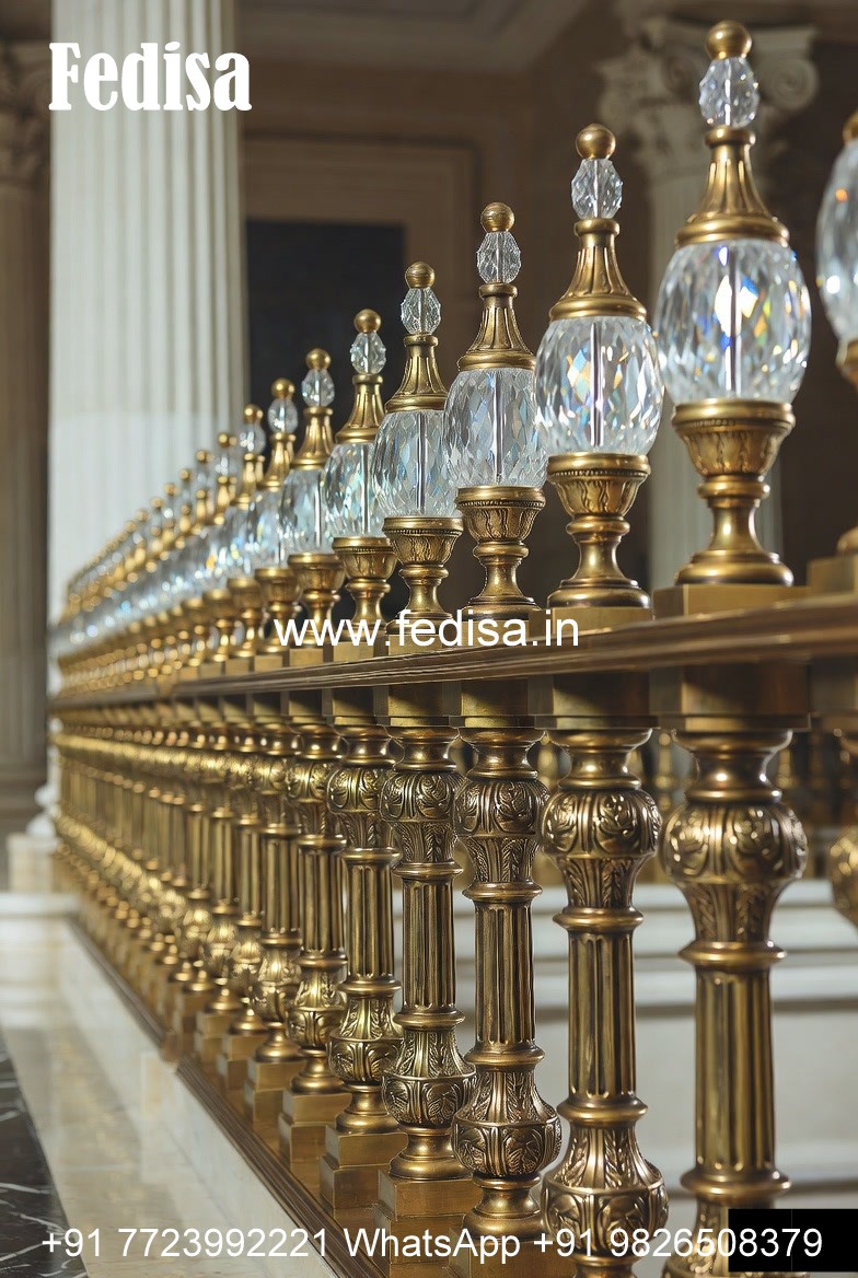 Royal Brass Railing Design For Grand Staircases Wooden Glass Railing Design