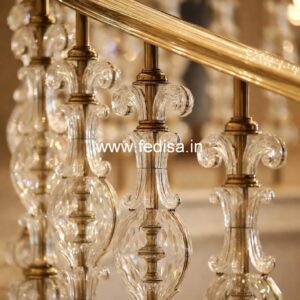 Luxury Brass Railing With Intricate Detailing Balcony Ki Railing
