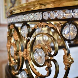 Artistic Brass Railing Design With Luxury Look Staircase Railing Design Steel