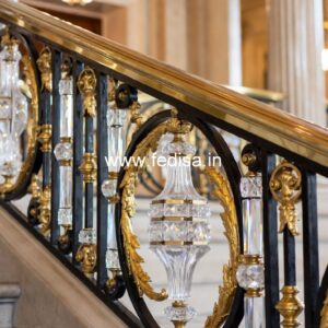 Designer Brass Stair Railing For Luxury Decor Jeene Ki Railing Design