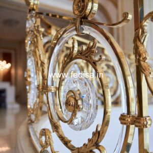 Brass Railing Design For Elegant Staircase Decor Metal Baluster Designs