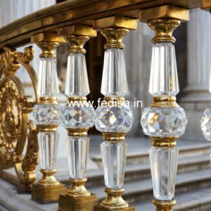 Brass Staircase Railing Design For Designer Homes Balcony Laser Cutting Design