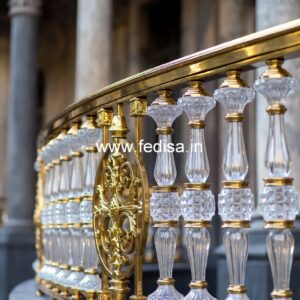 Elegant Brass Railing Design For Interior Projects Iron Roof Railing Design