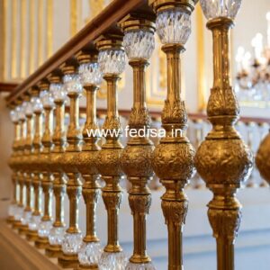 Luxury Brass Balcony Railing With Elegant Finish Latest Staircase Railing Design
