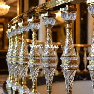 Designer Brass Stair Railing For Luxury Interiors Gi Pipe Railing