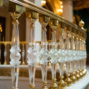 Premium Brass Railing Design With Artistic Finish Jeene Ki Grill Ka Design