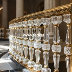 Luxury Brass Handrail Design For Modern Homes Terrace Railing Design Iron