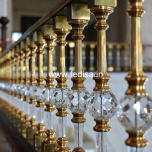 Elegant Brass Balcony Railing For Designer Interiors Home Roof Railing Design