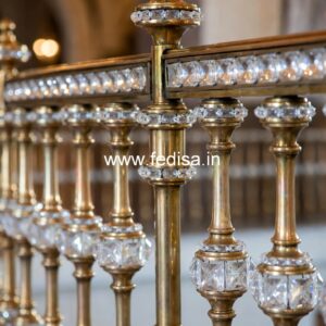 Elegant Brass Railing Design For High-end Homes Design Steel Railing