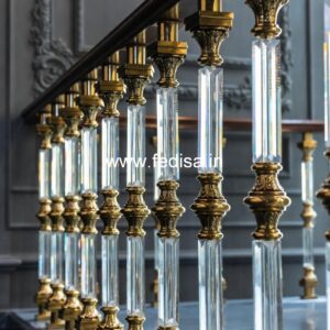 Designer Brass Balcony Railing For Premium Interiors Modern Brick Railing Design