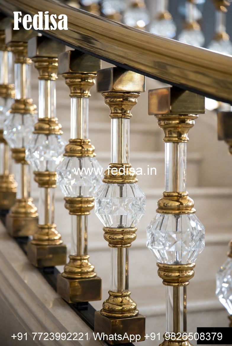 Elegant Brass Stair Railing Design Ideas Fiber Railing Design