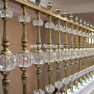 Classic Brass Staircase Design For Luxury Homes New Balcony Grill Design