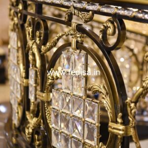 Elegant Brass Balcony Railing Design For Villas House Design Railing