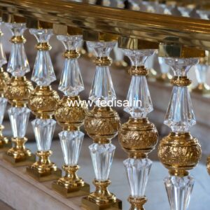Stylish Brass Staircase Railing Design Chhat Railing Design Cement