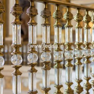 Brass Balcony Railing With Decorative Pattern House Railing Front Design