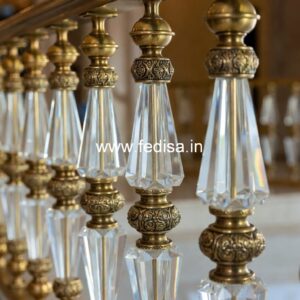 Brass Railing Design With Luxury Finish Terrace Cement Railing Design